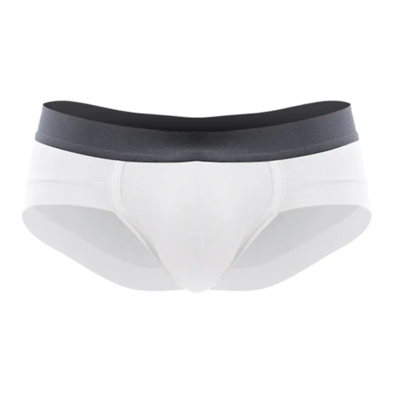 Men's Underwear, Men's Briefs, U-Shaped Pouch, Modal Breathable Summer Youth White Low-Waist Briefs — image 22