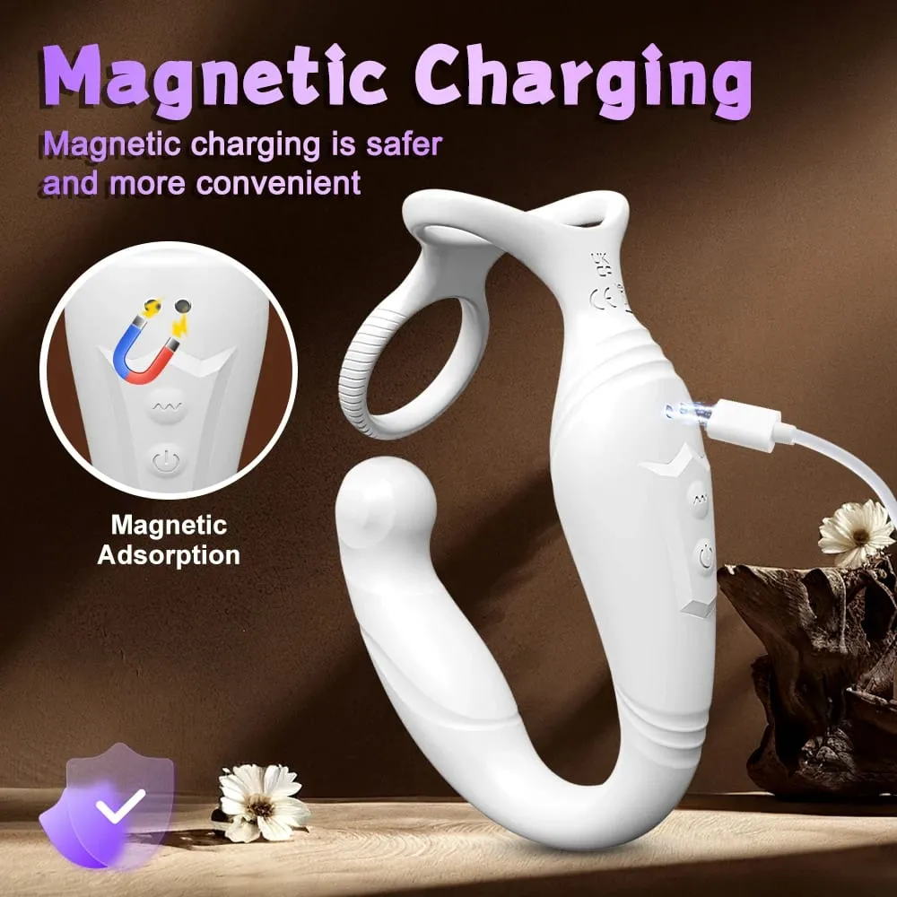 Penis Ring Cock Rings App Control Vibrator for Men Prostate Massager Dual Anal Vibrating Butt Plug Anal Sex Toy for Men — image 2