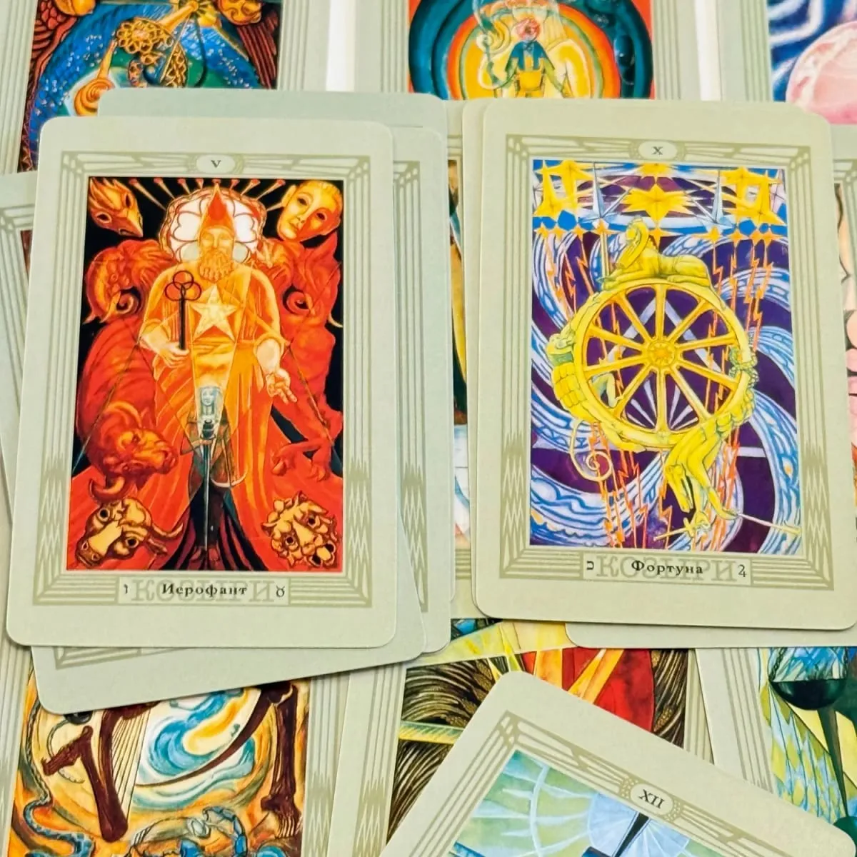 Thoth Tarot Cards Russian /Spanish/English Edition Oracle Board Playing Table Games For Party — image 4