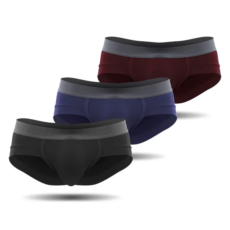 Men's Underwear, Men's Briefs, U-Shaped Pouch, Modal Breathable Summer Youth White Low-Waist Briefs — image 15