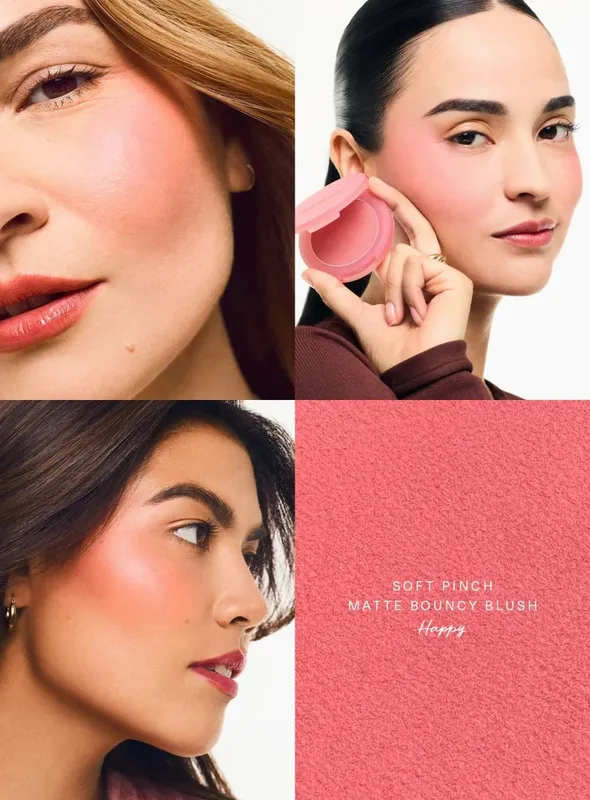 Rare Beauty Liquid Blush Natural Glow αναμειγνύεται εύκολα ενώ το Velvet Blush Stick αδιάβροχο, ανθεκτικό στον ιδρώτα, ελαφρύ μακρύ μακιγιάζ