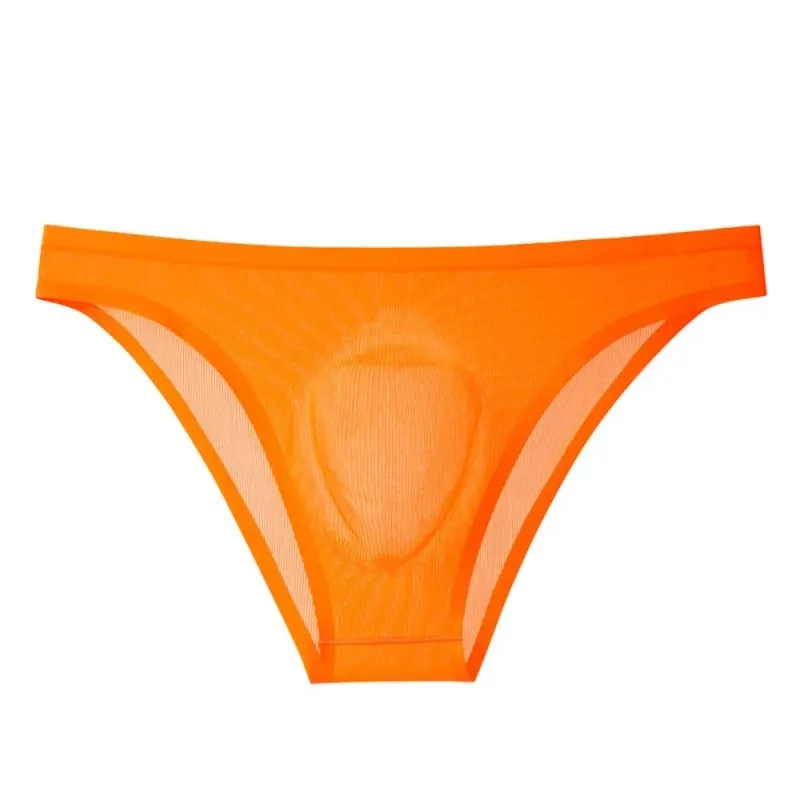 Comfortable Ice Silk Men's Triangle Panties Breathable Large Size Men Thin Briefs Lingerie Underpants Underwear for Men Men