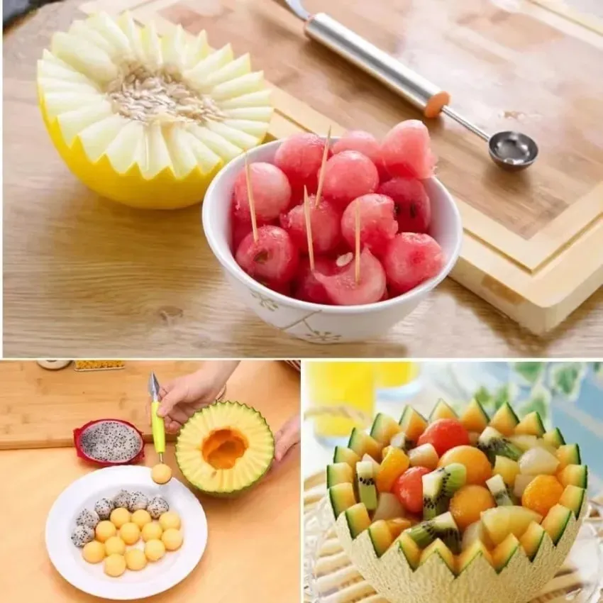 Kitchen Vegetable Carve Fruit Slicer Device Scoop Ballers Cutter Chop Gadgets Kitchen Gadgets Home Gadgets — image 2