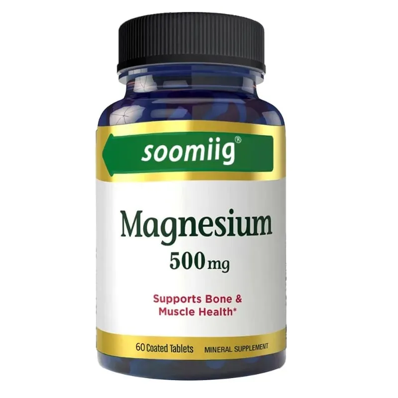 Soomiig Magnesium Oxide 500 Mg מפעיל את הפעילות של אנזימים מרובים ומקדם בריאות העצם