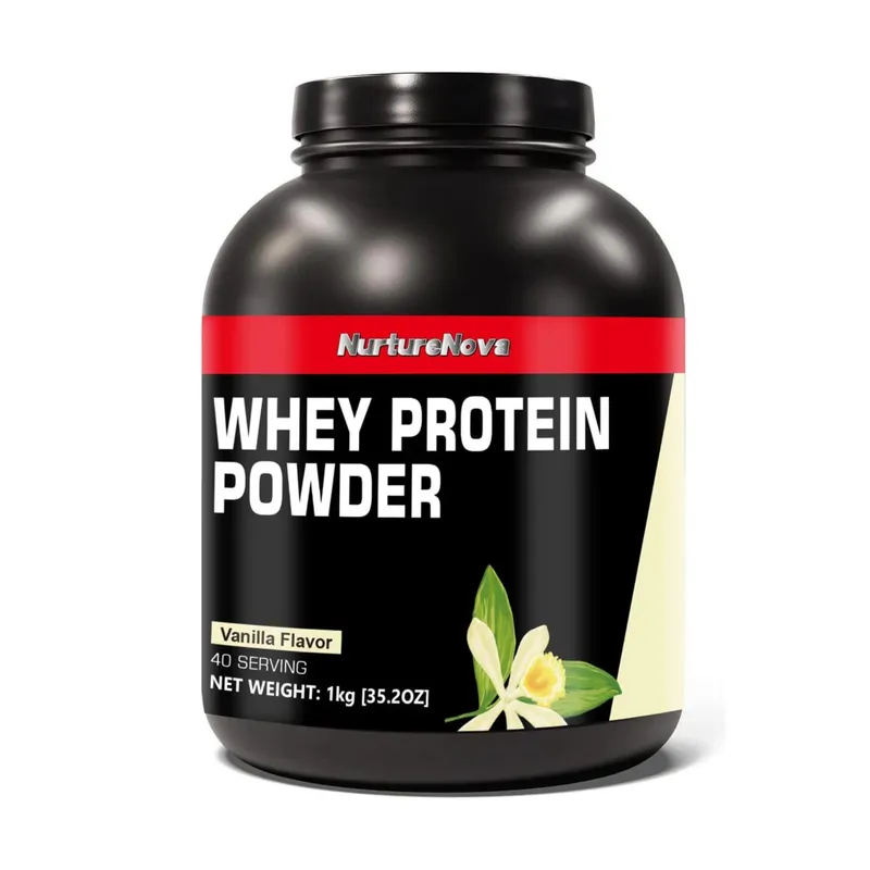 NurtureNova Whey Protein Powder 40 adag fehérje ital keverék felnőtteknek Chocolate Matcha eper ízű napi táplálkozás — image 7