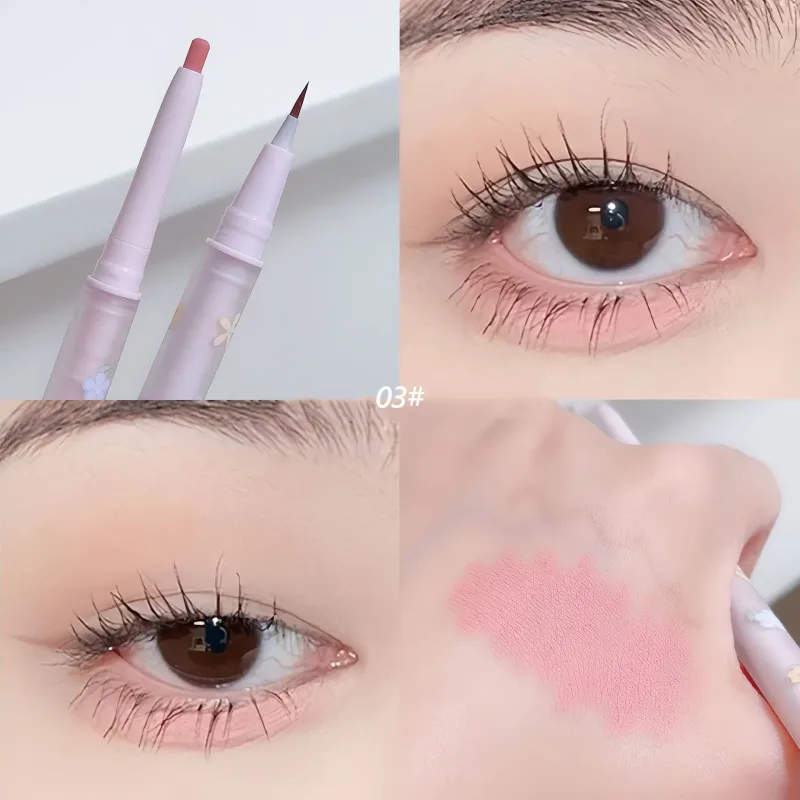 Double Head Aegyo Sal Eyeliner Liquid Pababa Sa Shadow Pencil Eye Highlighting Eyeshadow Stick Natural Big Eye Makeup Gel Pen