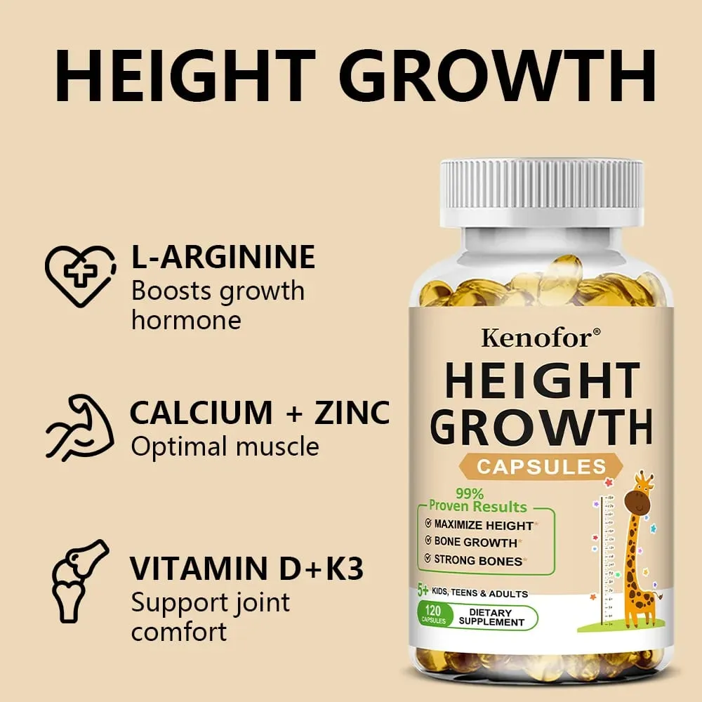 Height Growth Supplements - Supports Bone and Joint Health Natural Height Growth Promotes Absorption and Boosts Immunity — image 4