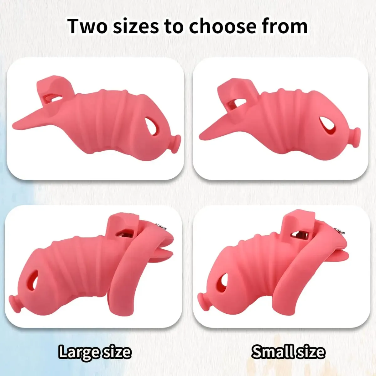 Jaula de silicona para pene masculino, cinturón de castidad, consolador con bloqueo para pene, Juguetes sexuales antiescape para hombres, accesorios eróticos — image 2