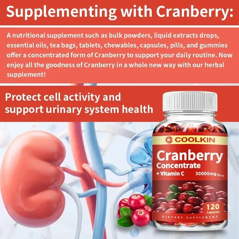 Cranberry Extract Supplement - Urinary Tract Health Capsules To Boost Immunity — image 7