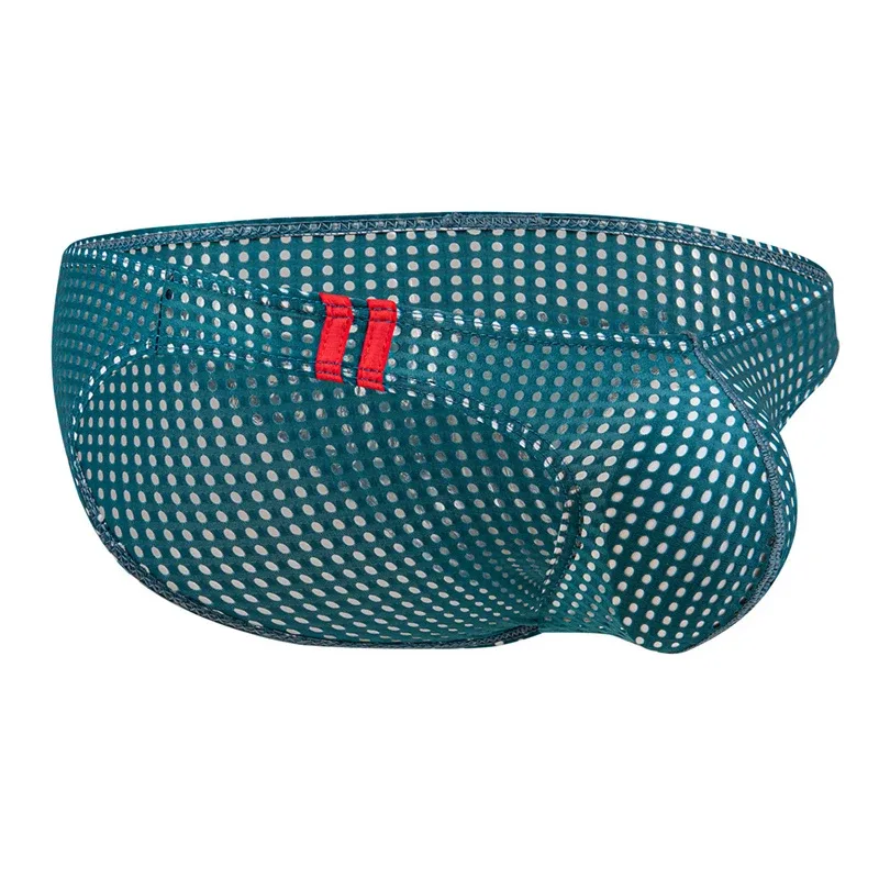 Calzoncillos para hombre, ropa interior con agujeros transpirables de verano, ropa interior convexa en U, ropa interior fina de cintura baja para hombre, Calzoncillos antideslizantes