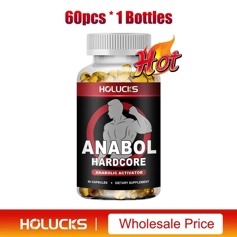 Anabol Hardcore Συμπλήρωμα Μυϊκής Ανάπτυξης για Άντρες Για Χτίσιμο Αδύνατο Πυκνό Υψηλής Απόδοσης Ενίσχυση Υποστήριξης Γενικής Υγείας