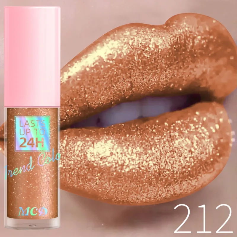 18 Colors Diamonds Glitter Lip Gloss Long Lasting Waterproof Liquid Lipstick Pearl Shining Lip Color Sparking Lip Makeup Women — image 15