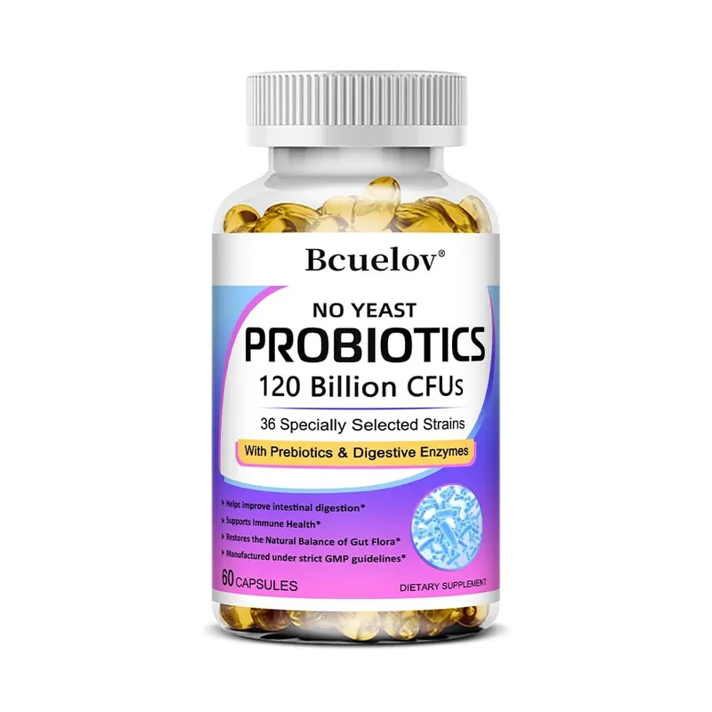 Premium Probiotics with Prebiotics and Digestive Enzymes To Aid Digestion and Boost The Immune System - 120 Capsules