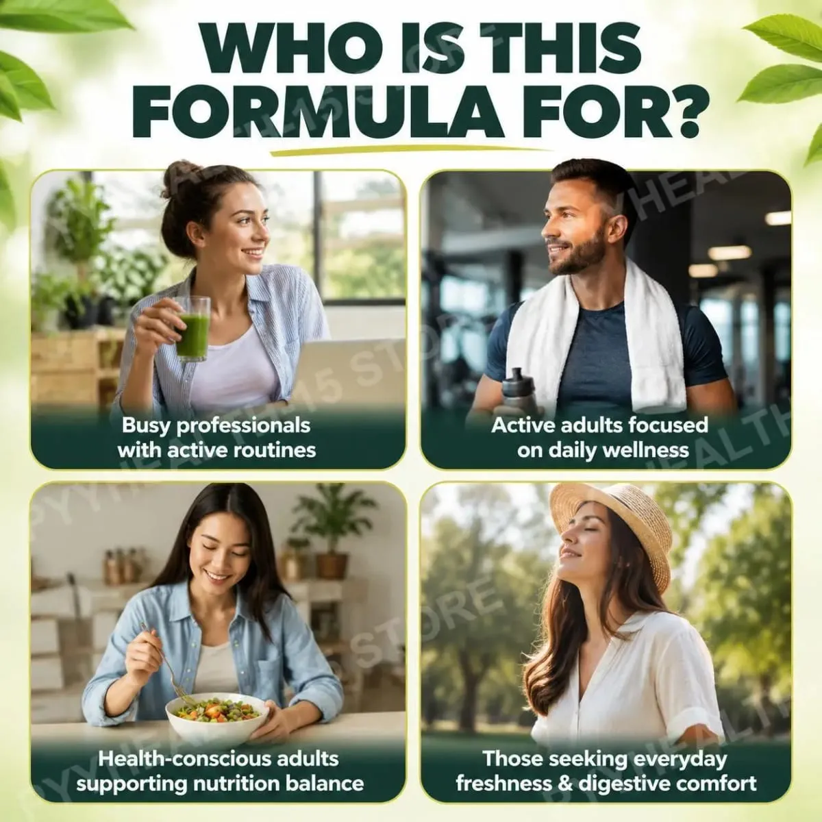 Docteat Chlorophyll Gummies Lemonade Gut Nutrition Balance με πρεβιοτική ινουλίνη και ίνες μήλου Digestive Wellness 60 Gummies — image 4