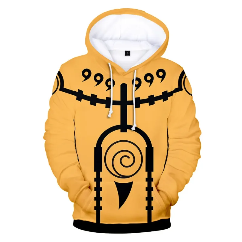 Bandai Naruto 3D Anime Sweat à capuche – Streetwear pour homme Cosplay Harajuku et style Y2K – Tendance et confortable — image 3