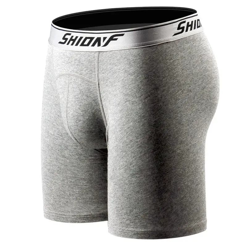 150kg 9xl calcinha esportiva masculina de algodão de grandes dimensões perna longa boxer secagem rápida jogging shorts de fitness masculino apertado correndo curto — image 8