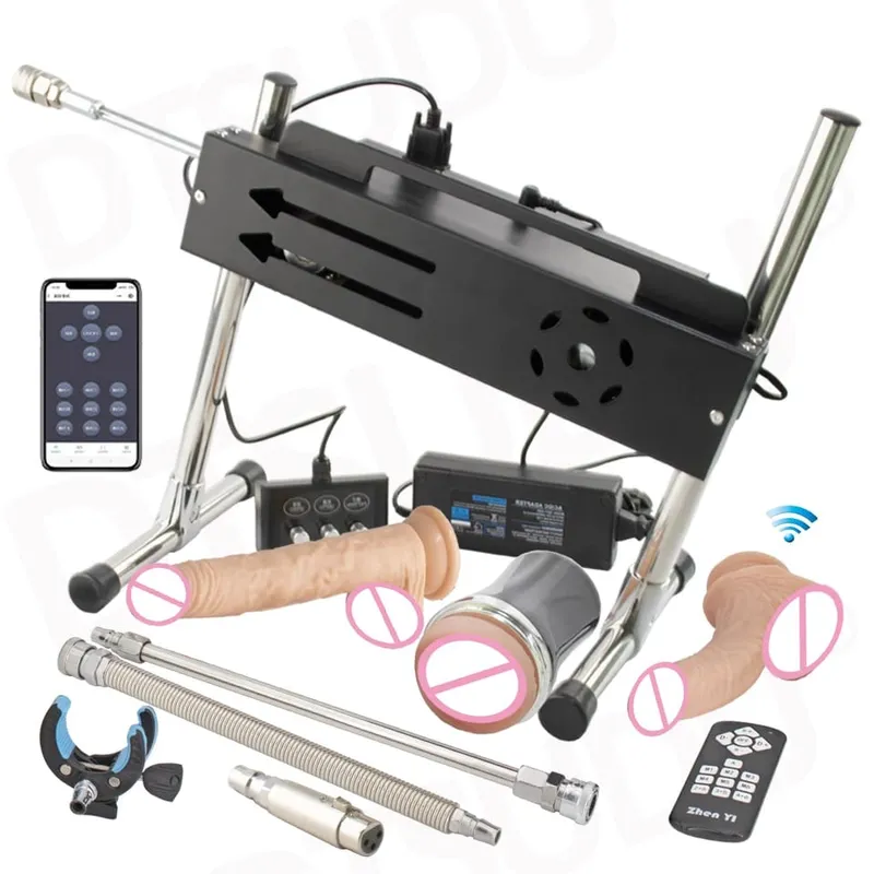 Νέα εφαρμογή Sex Machine & Wired & Wireless Control Turbo Gear Powerful Machine Love with Dildo for Adults Masturbation