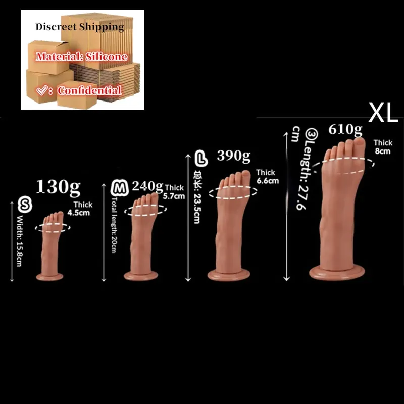 Huge Feet Style Anal Plug Big Silicone Ass ButtPlug Deep Masturbator Dildo Dilator Stimulator Anal Dildo Adult Sex Toy For Women