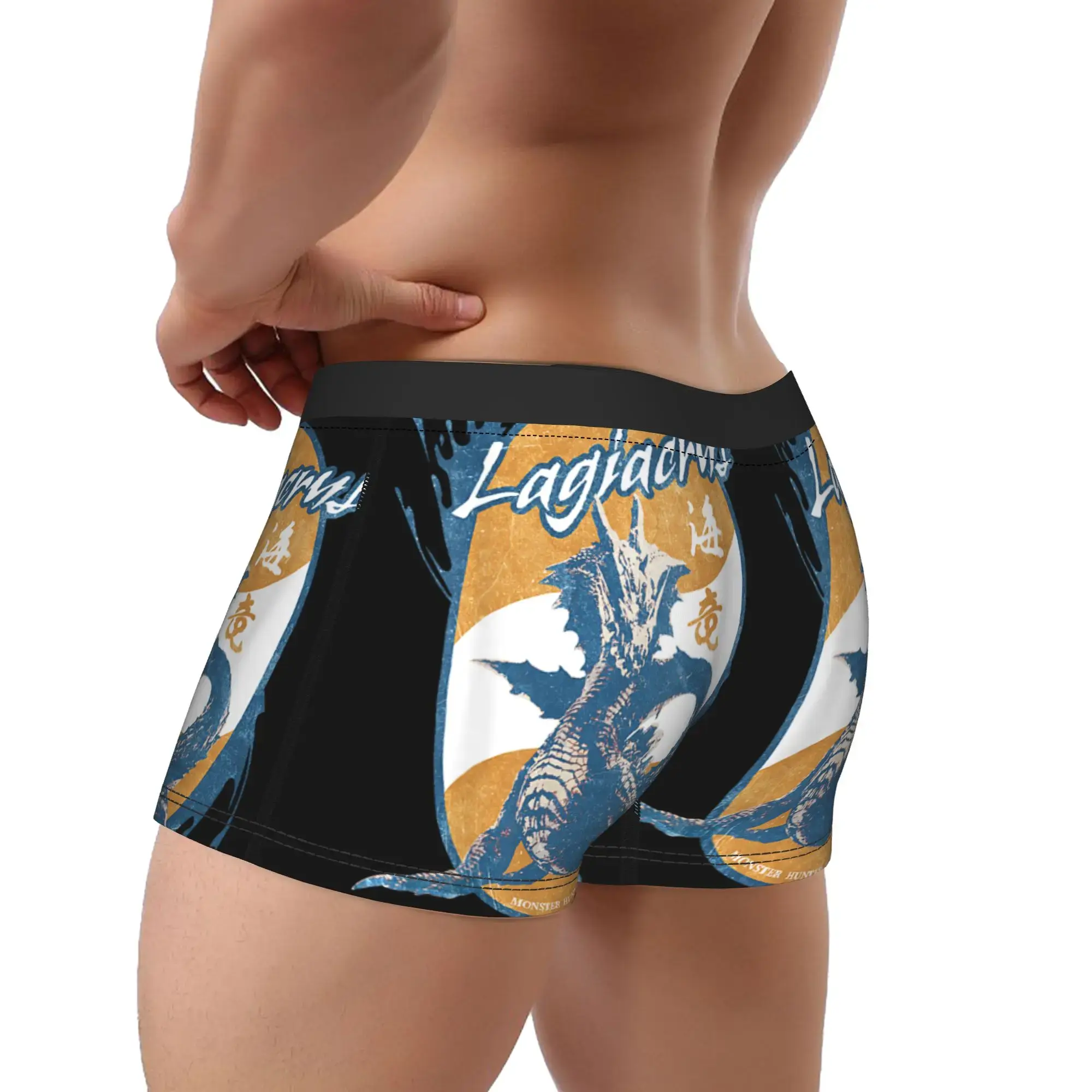 Wilds Lagiacrus BP Monster Hunter Underpants Breathbale Panties Men's Underwear Ventilate Shorts Boxer Briefs