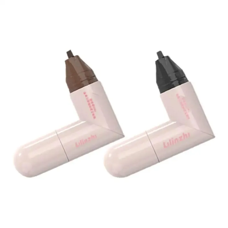 DIY Rotate Eyeliner Stamp Integrated Black Brown Dual-Tip Eyeliner Wing Stencil Waterproof Smudge-Proof Long Lasting Liquid Pen — image 7