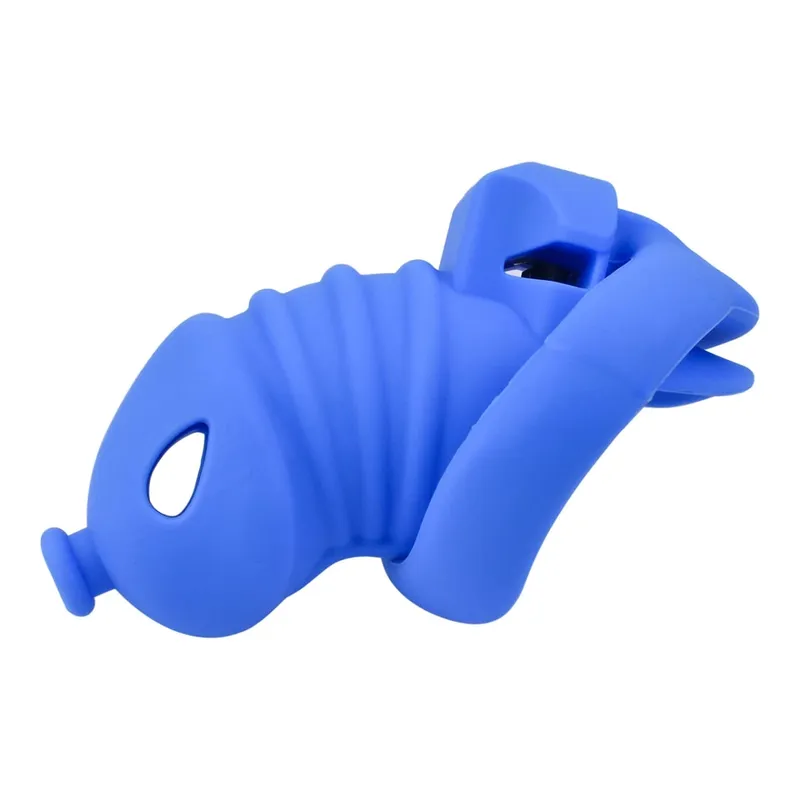 Jaula de silicona para pene masculino, cinturón de castidad, consolador con bloqueo para pene, Juguetes sexuales antiescape para hombres, accesorios eróticos — image 10