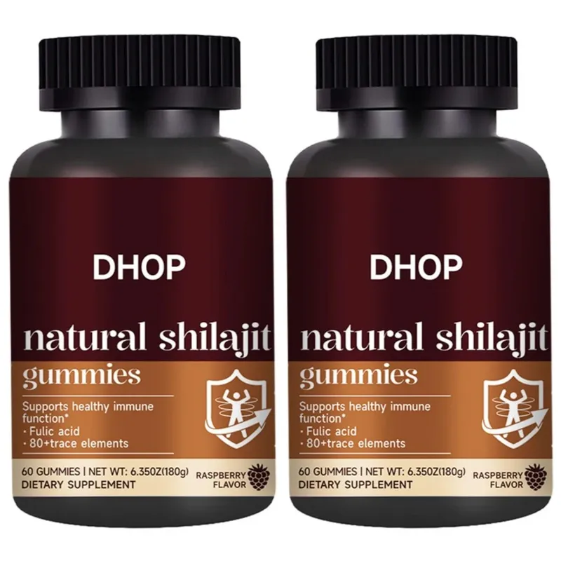 Shilajit Gummies 60 Gummies Συμπλήρωμα ορυκτών Himalayan με Fulvic Humic Acid Zinc Selenium Magnesium for Immunity Energy