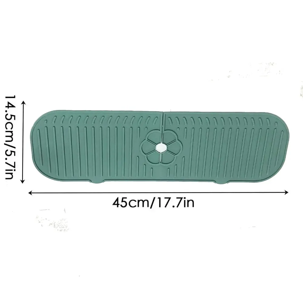 Βρύση κουζίνας Splash Pad σιλικόνης νεροχύτης Baucet Splash Guard Mat σφουγγάρι πάγκου αποστράγγισης Πάγκος προστασίας για συσκευές μπάνιου κουζίνας