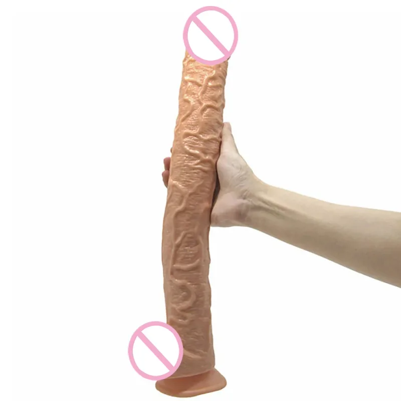 43cm Realistic Long Dildo Cock for Women Anal Sex Toys Huge Big Fake Penis with Suction Cup Flexible G-spot Sex Product Sex Shop