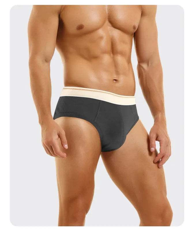 Men's pure cotton breathable and comfortable triangular underpants, mid-waist, skin-friendly and soft, teenagers' underpants 3256810188437944