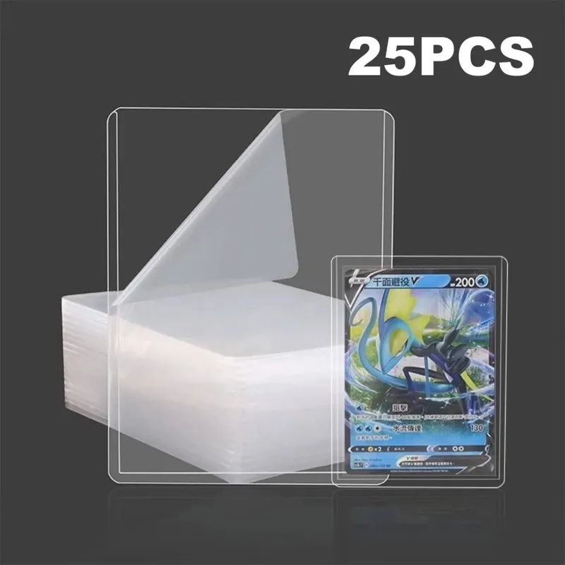 25-150 Chiếc Thẻ Cứng Holdre Với Màng Bảo Vệ Thẻ Tay Chống Trầy Xước Bảo Vệ Phù Hợp Với Yugioh Pokemon Bóng Chày thẻ Thể Thao