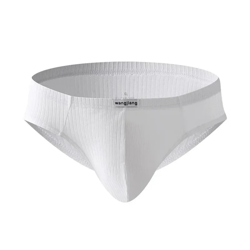 Men's Ribbed Cotton Separate Pouch Briefs Breathable Low Rise Soft Stretch Underwear Panties 1PC — image 14