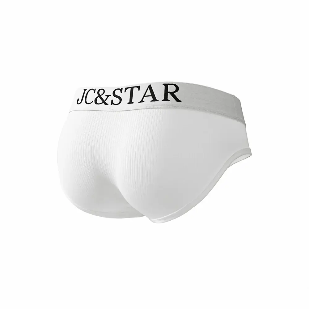 Athletic High Cut Design Sexy Man's Underwear Briefs Underpants Ribbed Cotton Sports Comfort Men Bikini Slip Men's Tanga Briefs
