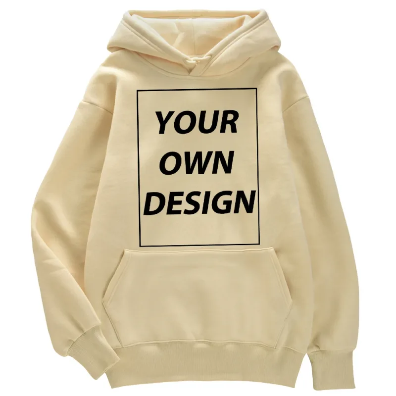 ที่กำหนดเอง DIY พิมพ์ผู้ชายผู้หญิงฤดูใบไม้ร่วงฤดูหนาว Hoodies Casual CLASSIC Pullovers ง่าย Comfy Streetwear นุ่มกีฬาเสื้อผ้า