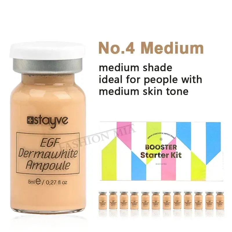 סלמון DNA/פפטיד קוריאה Stayve מקורי 8 מ"ל ערכת איפור BB Cream Glow זוהר Hyaluronic Serum Ampoule Foundation Skin Care Beauty