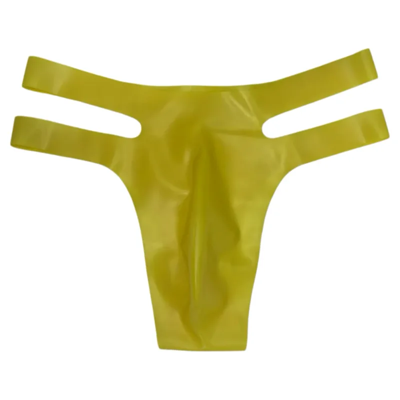 Mens Latex Briefs Sissy Seamless Brazilian Underwear Low Waist Erotic Underpants — image 11