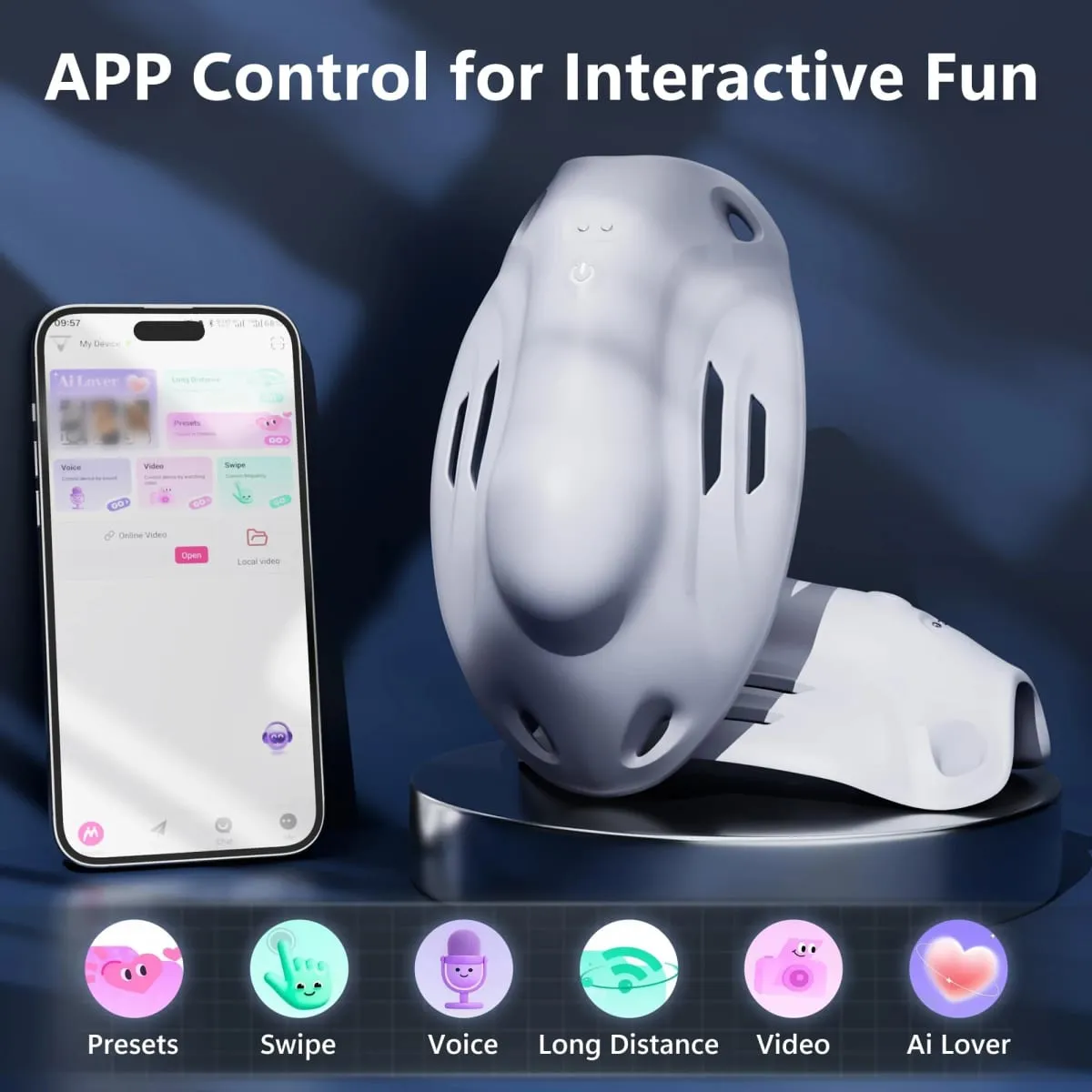 Férfi maszturbátor hordható pénisz edzés vibrátor APP Control Glans Trainer stimulátor vibráló felnőtt szexjátékok férfiaknak