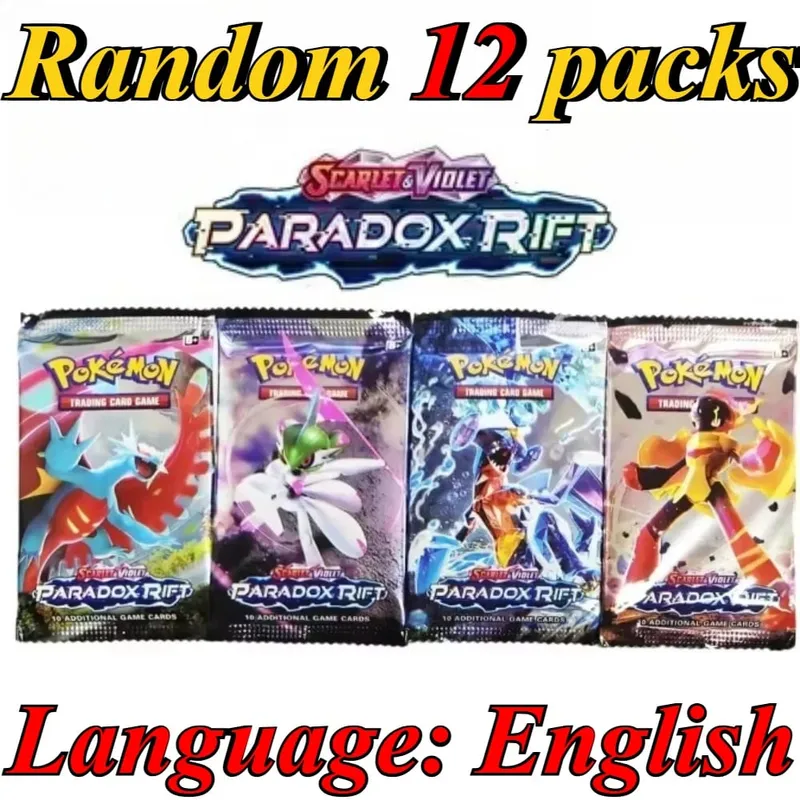 10 πακέτα καρτών Pokémon Bright Stars 151 Prismatic Evolutions PALDEAN FATES English Reinforcement Battle Δώρο κάρτα συναλλαγής