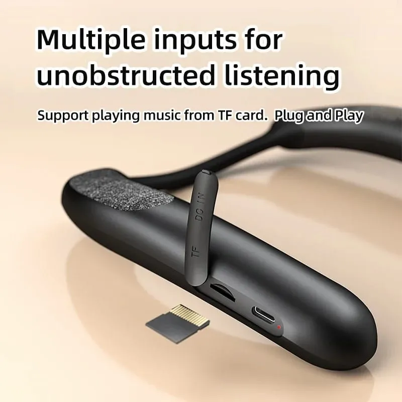 Rockmia EBS-910 új hordható vezeték nélküli nyakpántos hangszóró Bluetooth 5.3 AAC Code True vezeték nélküli sztereó zenedoboz TF kártyahely C típusú