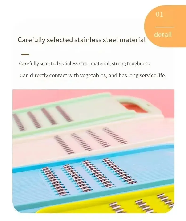 Grater Vegetables Slicer Carrot Korean Cabbage Food Processors Manual Cutter Kitchen Accessories Supplies Useful Things for Home