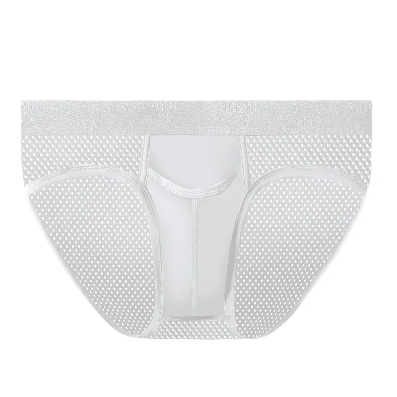 Bullet Separation Panties Men's Sexy U-Convex Briefs Vein Ice Silk Scrotal Rim Sperm Cord Shorts Varicose Heads