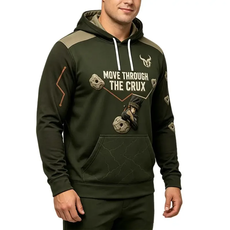 Bouldering Sport Grappling Point Print Hoodie Men's And Women's Outdoor Sport Pullover Autumn Casual Training Sports Sweatshirt β image 9