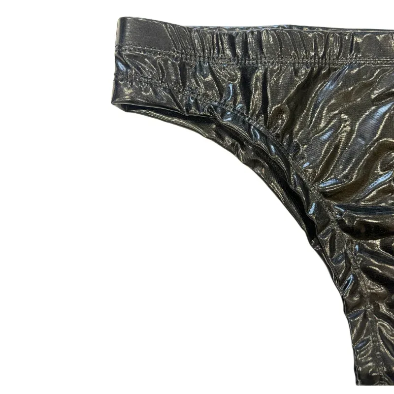 1Pc men's PU leather triangle underwear, sexy triangle underwear, boxing fitness, suitable for costume parties, sweet gift 3256811476168708 — image 5