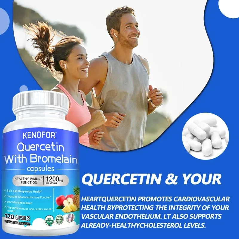 Bromelain Capsules- with Quercetin Zinc Extract Improves Digestion Joint Health Nutrient Absorption Immune Support — image 5