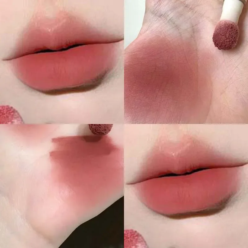 Mousse Velvet Matte Lip Tint Sponge Tip Design Creamy Non-Dry Texture Soft Foggy Finish for Natural Daily Lip Makeup — image 9