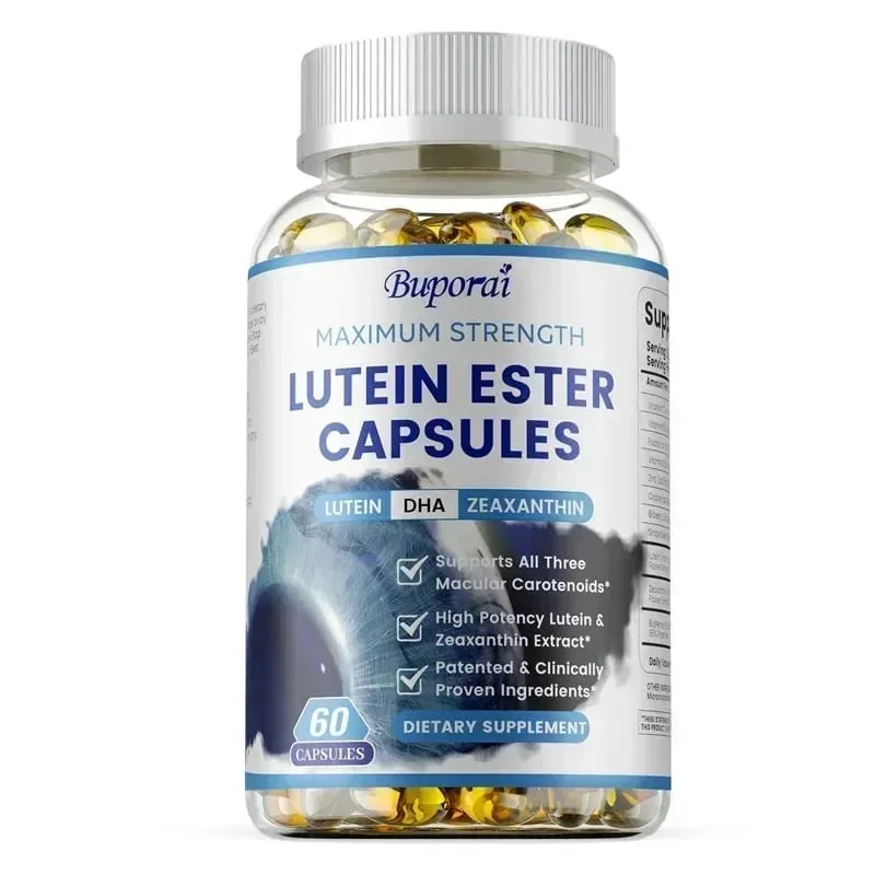 Lutein Ester Capsules - Relieve Blurred Vision and Dry Eyes Reduce Eye Fatigue for Vision & Eyes Health