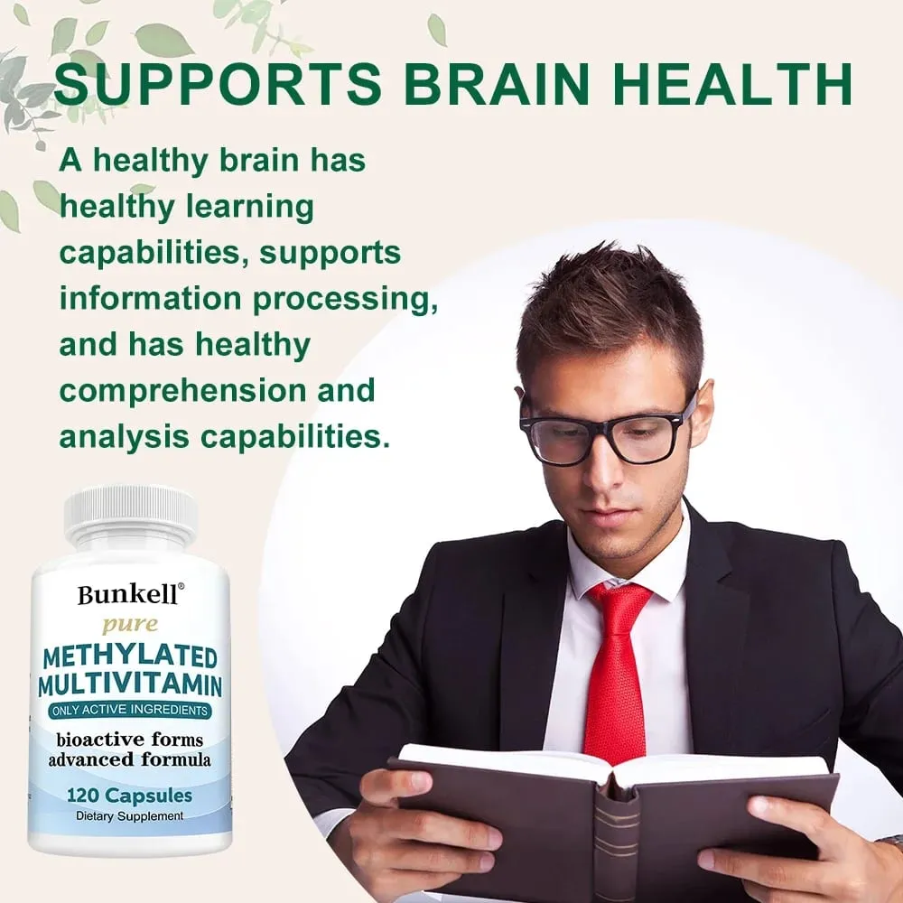 High-potency Methylated Multivitamin Supplement with Vitamins C D B12 To Support Energy and Focus and Maintain Heart Health — image 4