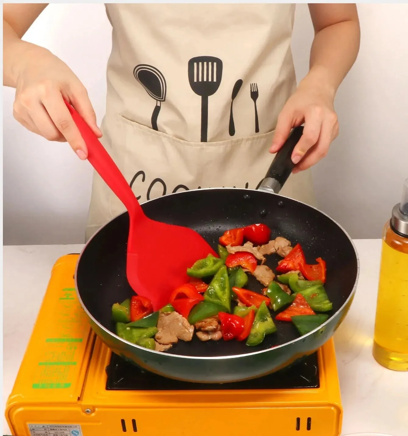 Silicone Spatula Pancakes Shovel Omelette Spatula Turner for Eggs Fish Pancake Non Stick Wide Soft Pizza Shovel Kitchen Scraper