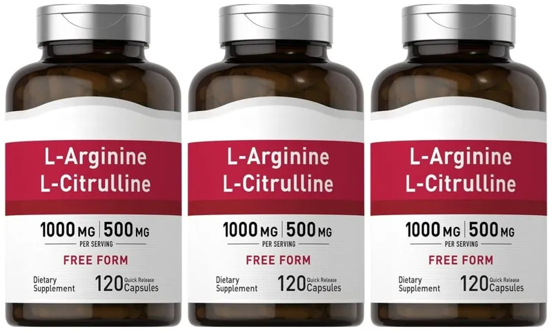 1500 Mg L-arginin és L-citrullin adagonként szabad formájú aminosav komplex férfiaknak és nőknek, nem GMO gluténmentes 120 kapszula
