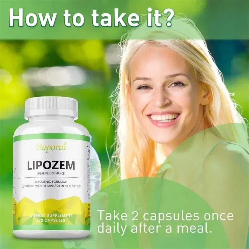 Lipozem Capsules - Digestive Health Appetite Suppression Metabolism Weight Management