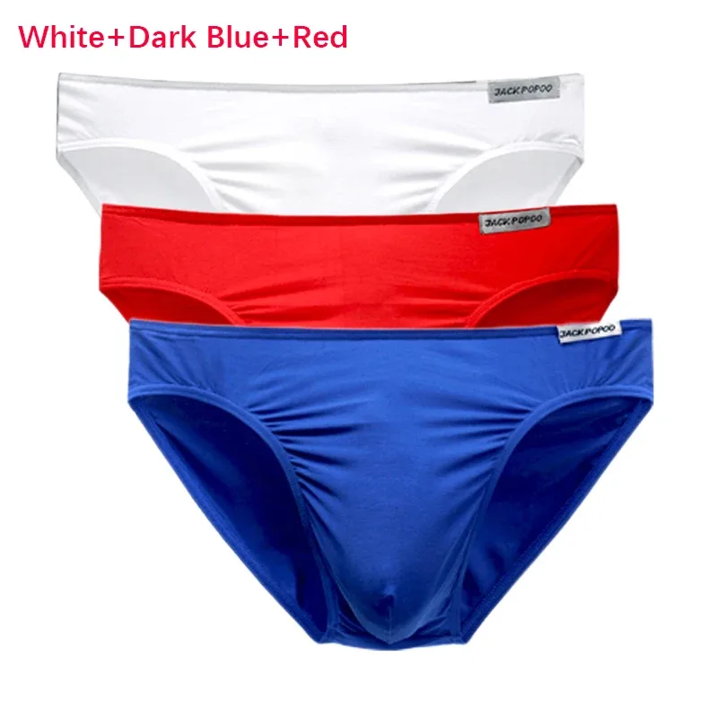 3PCS/Lot Men's Underwear Modal High Quality Soft Briefs Breathable Comfortable Youth Underpants Male Sexy U Bulge Pouch Panties